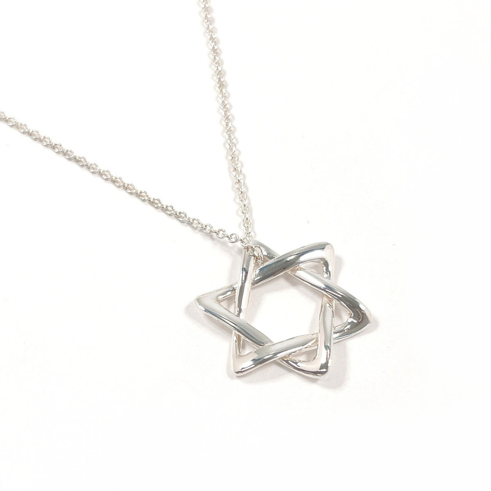 TIFFANY & CO. Silver Star of David Necklace